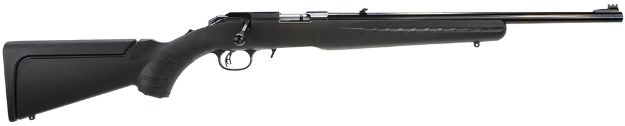 Picture of Ruger American Rimfire Compact 17 Hmr 9+1 18" Barrel, Satin Blued Alloy Steel, Williams Gun Sight Co. Fiber Optic Front Sight, Black Synthetic Stock, Accepts Bx-15 Magnum Magazine 