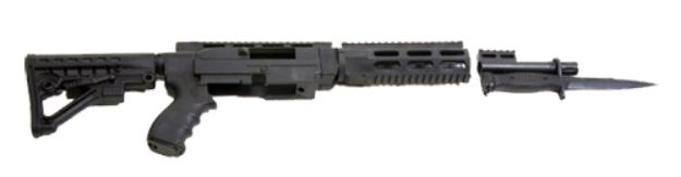 Picture of Archangel Ar-15 Style Conversion Stock Black Synthetic 6 Position For Ruger 10/22 