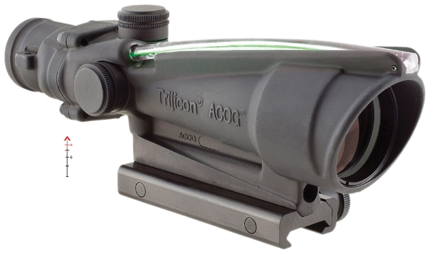 Picture of Trijicon Acog Black Hardcoat Anodized 3.5X35mm Illuminated Green Horseshoe .223/5.56 Bdc Reticle 