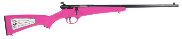 Picture of Savage Arms Rascal 22 Lr Caliber With 1Rd Capacity, 16.10" Barrel, Blued Metal Finish & Pink Synthetic Stock Right Hand (Youth) 