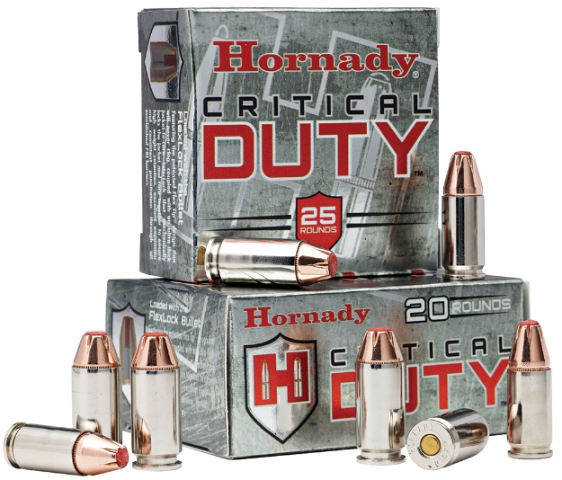 Picture of Hornady Critical Duty Personal Defense 9Mm Luger 135 Gr Hornady Flexlock (Fl) 25 Per Box/ 10 Cs 