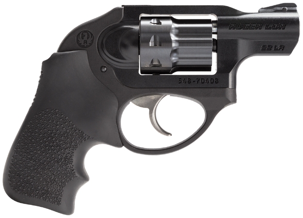 Picture of Ruger Lcr 22 Lr 1.87" Matte Black Barrel, 8Rd Pvd Finished Cylinder, Matte Black 7000-Series Aluminum Concealed Hammer Frame, Hogue Tamer Monogrip 