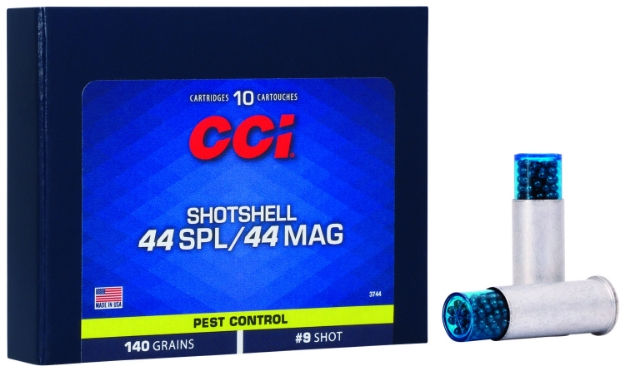 Picture of Cci Pest Control Shotshell 44 S&W Spl 140 Gr 1000 Fps Shotshell #9 Shot 10 Bx/20 Cs 