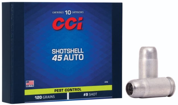 Picture of Cci Pest Control Shotshell 45 Acp 120 Gr 1100 Fps Shotshell #9 Shot 10 Bx/20 Cs 