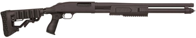 Picture of Mossberg 590 Flex Tactical 12 Gauge 8+1 3" 20" Barrel, Dual Extractors, Blued Metal Finish, Flex Locking System 6 Position Adjustable Stock, Forend & Recoil Pad 