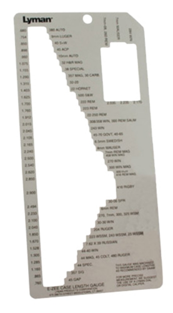 Picture of Lyman E-Zee Case Length Gauge 1 All Over 70 Rifle/Pistol & Rifle Cases 