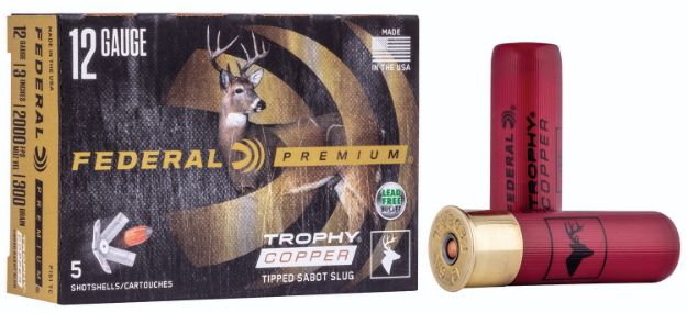 Picture of Federal Premium Vital-Shok Trophy Copper 12 Gauge 3" 2/3 Oz/300 Gr 2000 Fps Sabot Slug Shot 5 Bx/50 Cs 