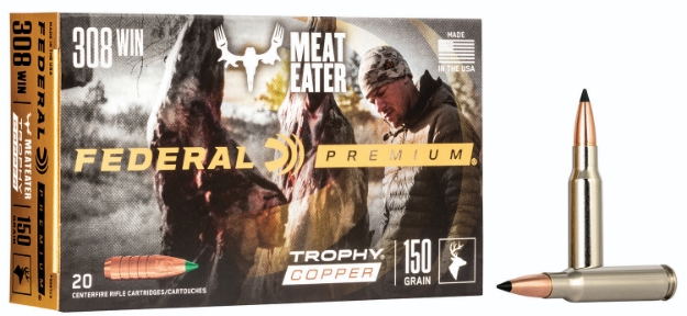 Picture of Federal Premium Hunting 308 Win 150 Gr Trophy Copper (Tc) 20 Per Box/ 10 Cs 