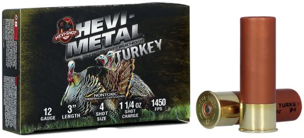 Picture of Hevi-Metal Hevi-Metal Turkey 12 Gauge 3" 1 1/4 Oz 1450 Fps 4,5 Shot 5 Bx/10 Cs 