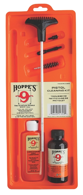 Picture of Hoppe's Pistol Cleaning Kit 38 / 357 Cal / 9Mm (Clam Pack) 