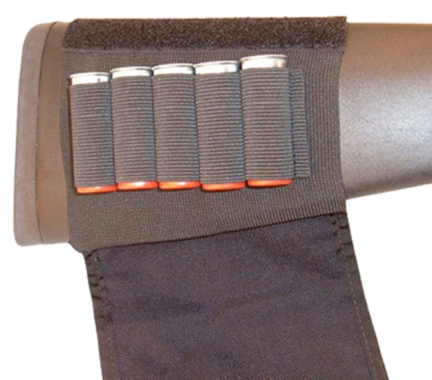 Picture of Grovtec Us Inc Buttstock Cartridge Holder Cordura Capacity 5Rd Shotgun Slip On Mount 