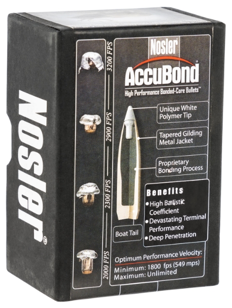 Picture of Nosler Accubond 338 Cal.338 300 Gr Spitzer Point 50 Per Box 