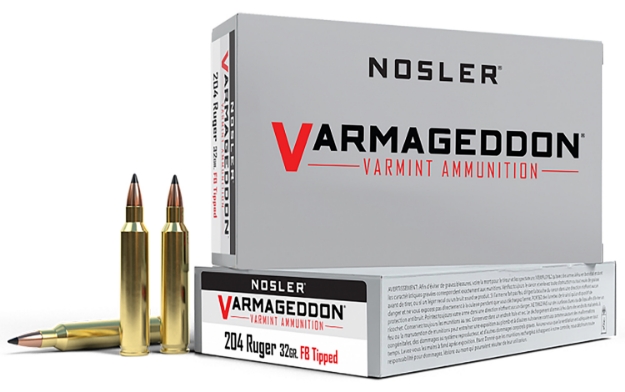 Picture of Nosler Varmageddon Varmint 204 Ruger 32 Gr Flat Base Tipped (Fbt) 20 Per Box/ 20 Cs 