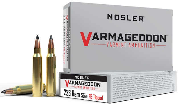 Picture of Nosler Varmageddon 223 Rem 55 Gr Flat Base Tipped (Fbt) 20 Per Box/ 20 Cs 