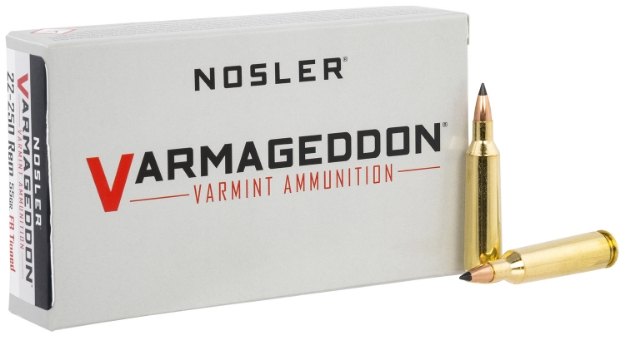 Picture of Nosler Varmageddon Varmint 22-250 Rem 55 Gr Flat Base Tipped (Fbt) 20 Per Box/ 10 Cs 