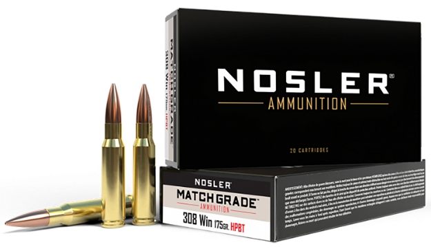 Picture of Nosler Match Grade 308 Win 175 Gr Custom Competition Hollow Point Boat-Tail (Cchpbt) 20 Per Box/ 10 Cs 