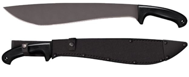 Picture of Cold Steel Jungle 16" Black Matte Baked-On Anti Rust 1055 Carbon Steel Blade/ Black Polypropylene Handle 22" Long Includes Sheath 