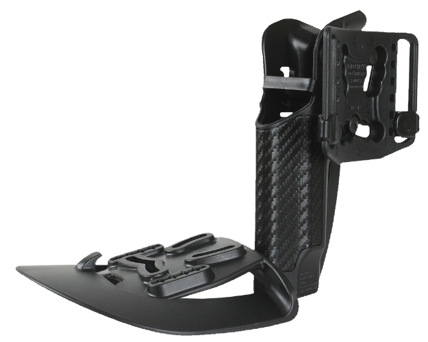 Picture of Blackhawk Serpa Cqc Owb Size 04 Black Carbon Fiber Polymer Belt Loop/Paddle Fits Beretta 92 Fits Beretta 96 Fits Beretta M9 Right Hand 