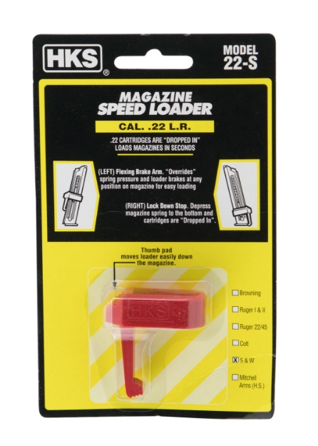 Picture of Hks Speed Mag Loader Made Of Plastic With Red Finish For 22 Lr S&W 41, 422, 622, 2213, 2214 