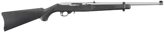 Picture of Ruger 10/22 Takedown 22 Lr 10+1 18.50" Barrel, Matte Stainless Steel, Black Synthetic Stock, Cross-Bolt Manual Safety 