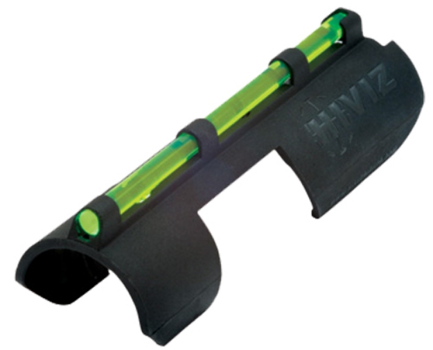 Picture of Hiviz Mpb-Tac Plain Barrel Snap-On Front Sight Black | Green/Red Fiber Optic 