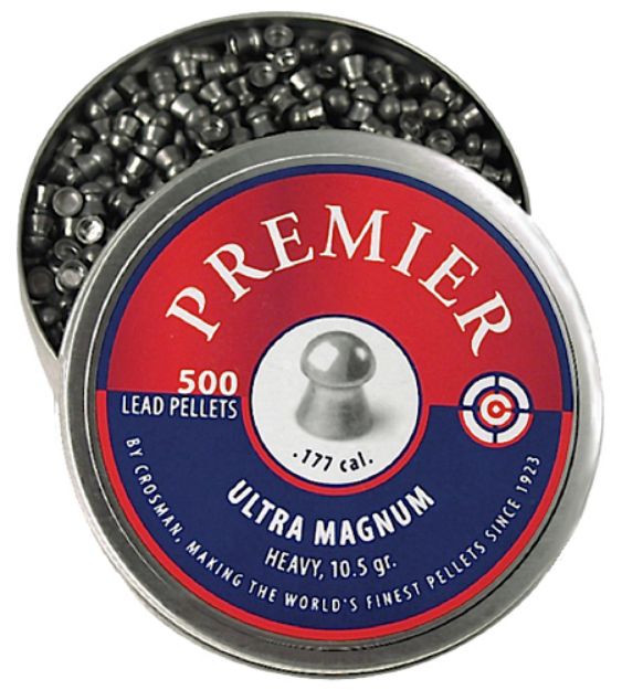 Picture of Crosman Premier Ultra Magnum 177 Lead Domed Heavy Pellet 500 Per Tin 