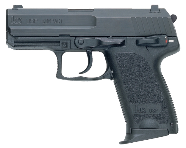 Picture of Hk Usp V7 Lem Compact 40 S&W 12+1 3.58" Black Polygonal Rifled Barrel, Black Serrated Slide, Black Polymer Frame, Black Polymer Grip, Ambidextrous 