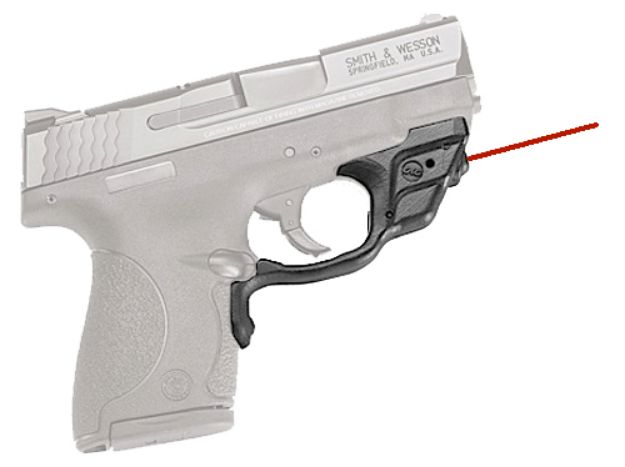 Picture of Crimson Trace Lg489 Laserguard 5Mw Red Laser With 633Nm Wavelength & 50 Ft Range Black Finish For 9Mm Luger & 40 S&W S&W M&P Shield, M&P Shield M2.0 (Except Ez & Plus Variants) 