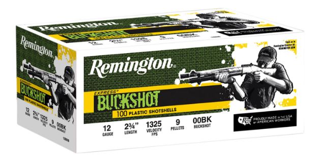 Picture of Remington Ammunition Express Buckshot 12 Gauge 2.75" 00 Buck Shot 100 Per Box/ 2 Cs 