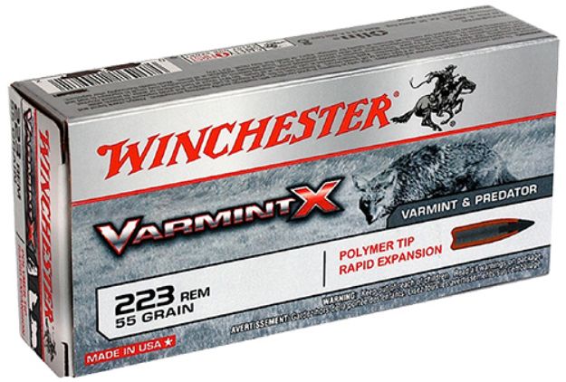 Picture of Winchester Ammo Varmint X 223 Rem 55 Gr Polymer Tip Rapid Expansion 20 Bx/10 Cs 