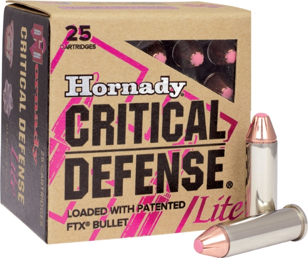 Picture of Hornady Critical Defense Lite 38 Special 90 Gr 1200 Fps Hornady Flex Tip Expanding (Ftx) 25 Bx/10 Cs 