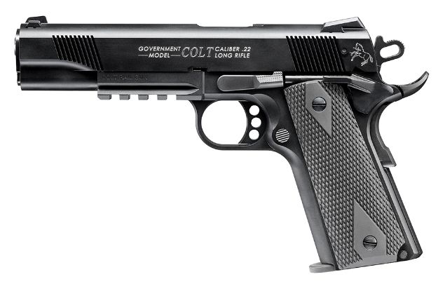 Picture of Walther Arms 1911 Colt Government A1 22 Lr 5" 10+1 Black Black Polymer Grip With Rail 