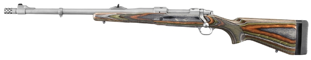 Picture of Ruger Hawkeye Guide Gun 375 Ruger 3+1 20" Threaded Barrel With Muzzle Brake, Hawkeye Matte Stainless Steel, Green Mountain Synthetic Stock, Left Hand, Optic Ready 