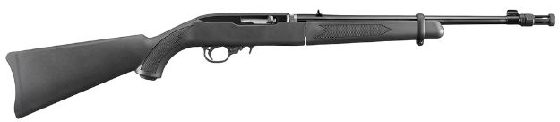 Picture of Ruger 10/22 Takedown 22 Lr 10+1 16.40" Threaded/Flash Suppressor Barrel, Satin Black Alloy Steel, Black Synthetic Stock, Cross-Bolt Manual Safety 