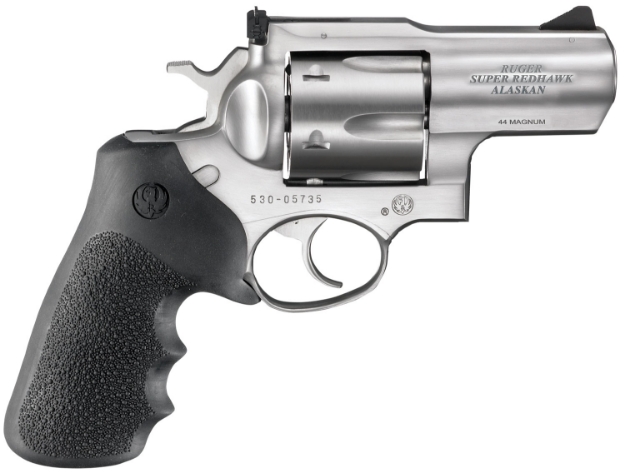 Picture of Ruger Super Redhawk Alaskan 480 Ruger 2.50" Barrel 6Rd Cylinder, Satin Stainless Steel, Hogue Tamer Monogrip, Transfer Bar Safety 