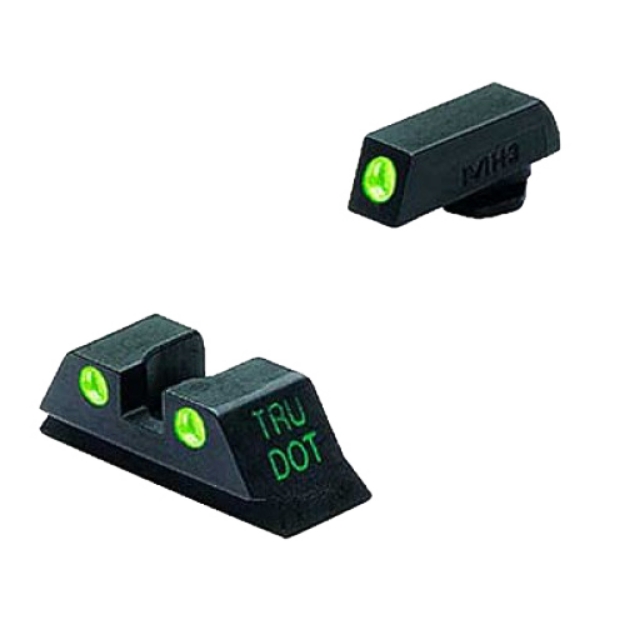 Picture of Meprolight Usa Tru-Dot Black | Green Tritium Front Sight Green Tritium Rear Sight Set 