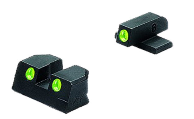 Picture of Meprolight Usa Tru-Dot Black | Green Tritium Front Sight Green Tritium Rear Sight Set 