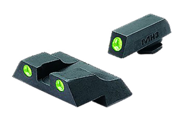 Picture of Meprolight Usa Tru-Dot Black | Green Tritium Front Sight Green Tritium Rear Sight Set 