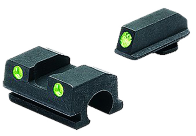 Picture of Meprolight Usa Tru-Dot Black | Green Tritium Front Sight Green Tritium Rear Sight Set 