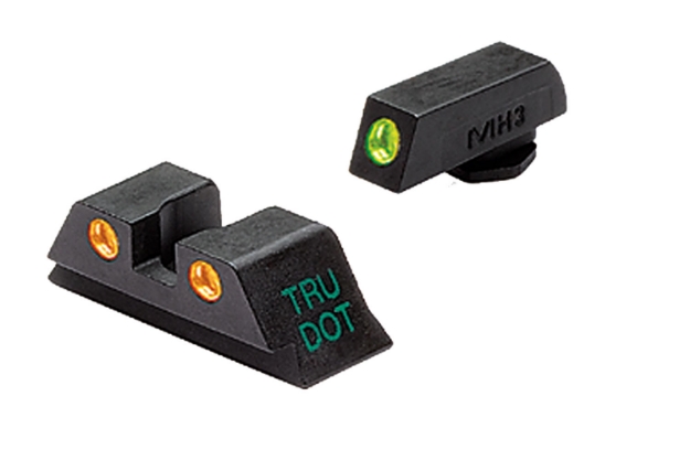 Picture of Meprolight Usa Tru-Dot Black | Green Tritium Front Sight Orange Tritium Rear Sight Set 