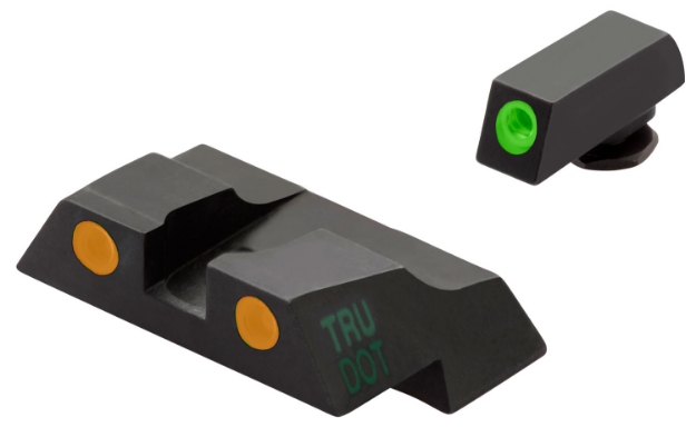 Picture of Meprolight Usa Tru-Dot Black | Green Tritium Front Sight Orange Tritium Rear Sight Set 