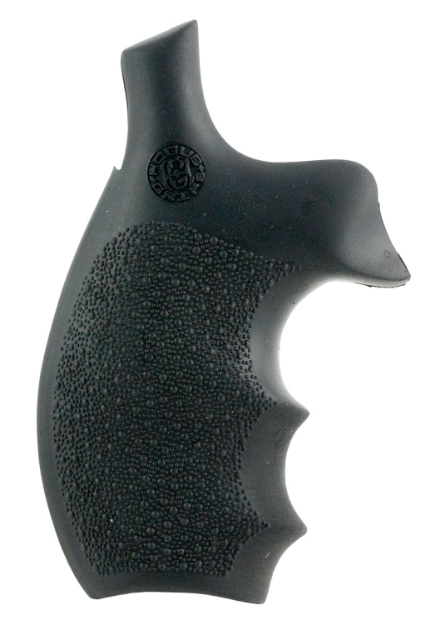 Picture of Hogue Rubber Bantam Black Rubber Pistol Grip With Finger Grooves For S&W K, L Frame With Round Butt 