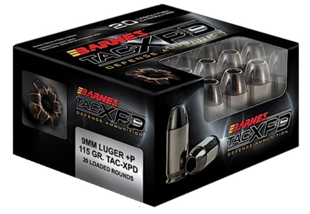 Picture of Barnes Bullets Tac-Xpd Defense 9Mm Luger +P 115 Gr Tac-Xp 20 Per Box/ 10 Cs 