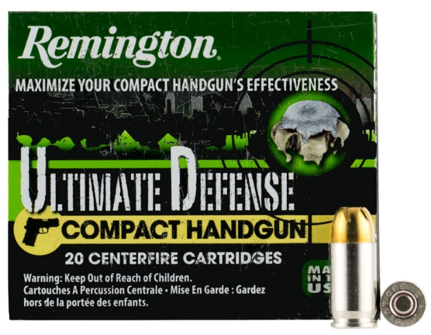 Picture of Remington Ammunition Ultimate Defense Compact Handgun 380 Acp 102 Gr Brass Jacket Hollow Point (Bjhp) 20 Per Box/ 25 Cs 