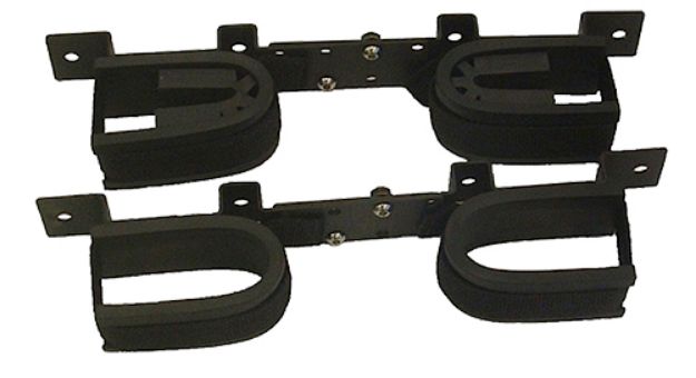 Picture of Rugged Gear Gun Rack Overhead Black Steel Holds 2 Rifle/Shotgun 