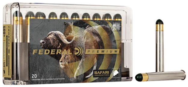 Picture of Federal Premium Safari Cape-Shok 500 Nitro Express 570 Gr Woodleigh Hydro Solid (Whcs) 20 Per Box/ 10 Cs 