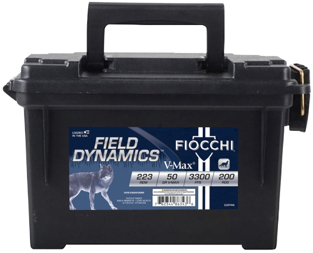 Picture of Fiocchi Field Dynamics V-Max 223 Rem 50 Gr Hornady V-Max (Vmx) 200/4 Sold As Case 