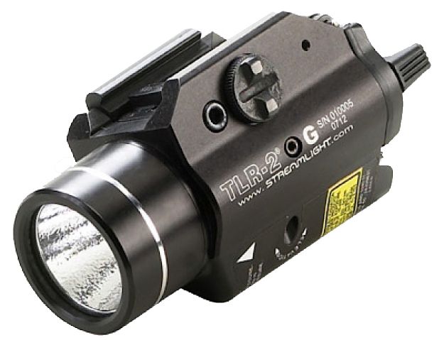 Picture of Streamlight Tlr-2G Weapon Light W/Laser 300 Lumens Output White Led Light Green Laser Glock Style Rail/Picatinny Mount Black Anodized Aluminum 