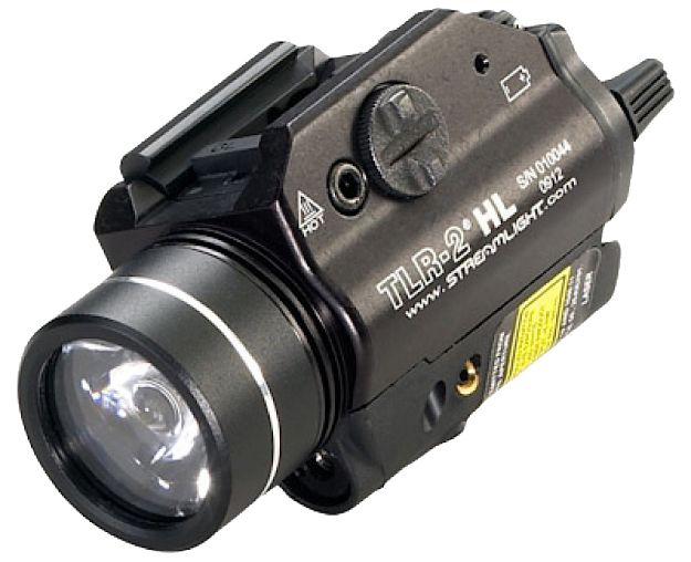 Picture of Streamlight Tlr-2 Hl Weapon Light W/Laser Handgun 1000 Lumens White Led Red Laser Black Anodized 