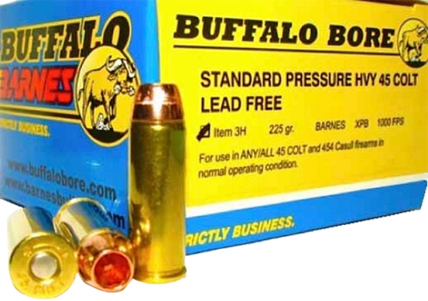 Picture of Buffalo Bore Ammunition Buffalo-Barnes Strictly Business 45 Colt (Lc) 225 Gr Barnes Vor-Tx Xpb Lead-Free 20 Per Box/ 12 Cs 